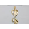 Kép 1/2 - Szív alakú finoman mintázott arany medál
